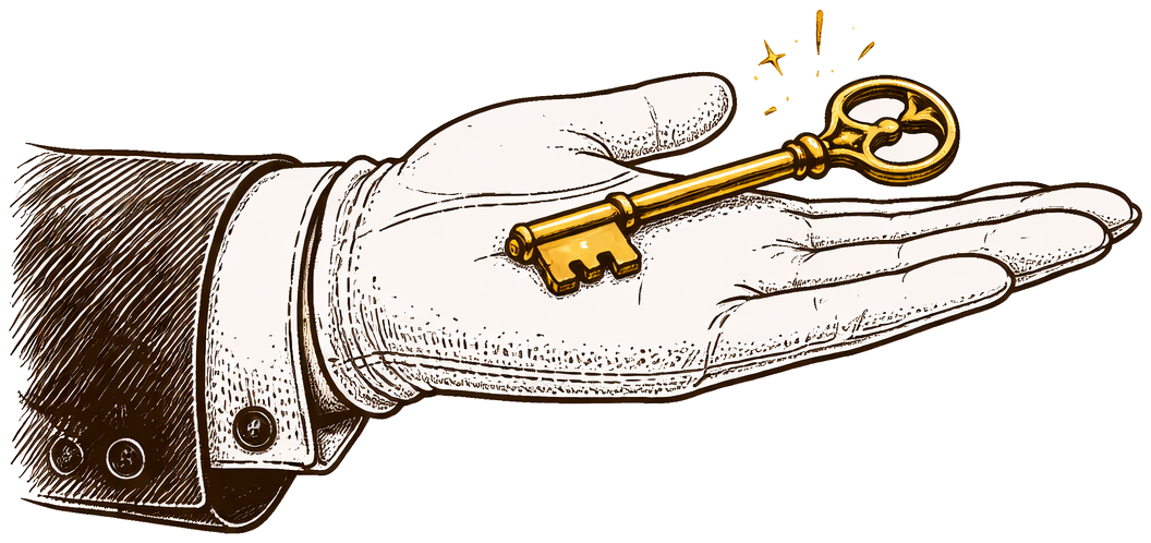 Butler key illustration