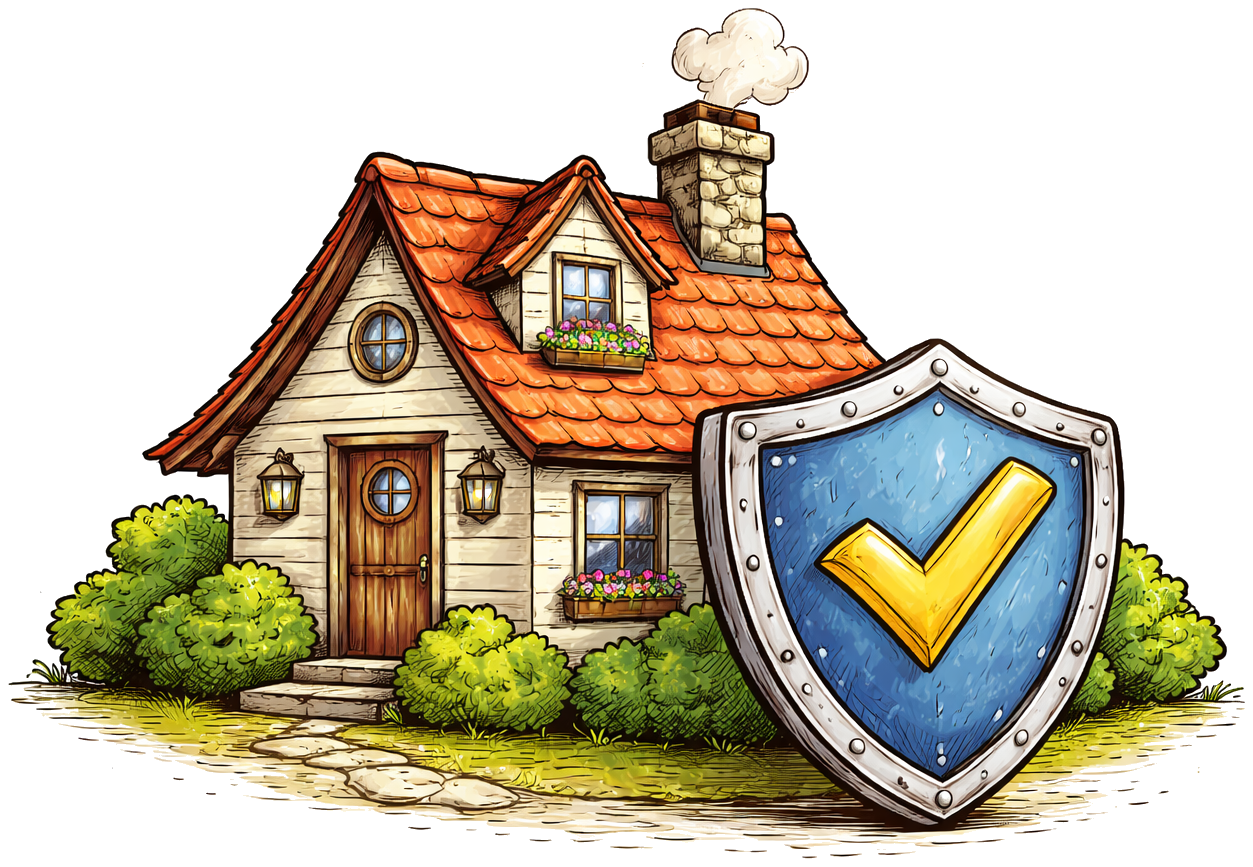 House shield illustration